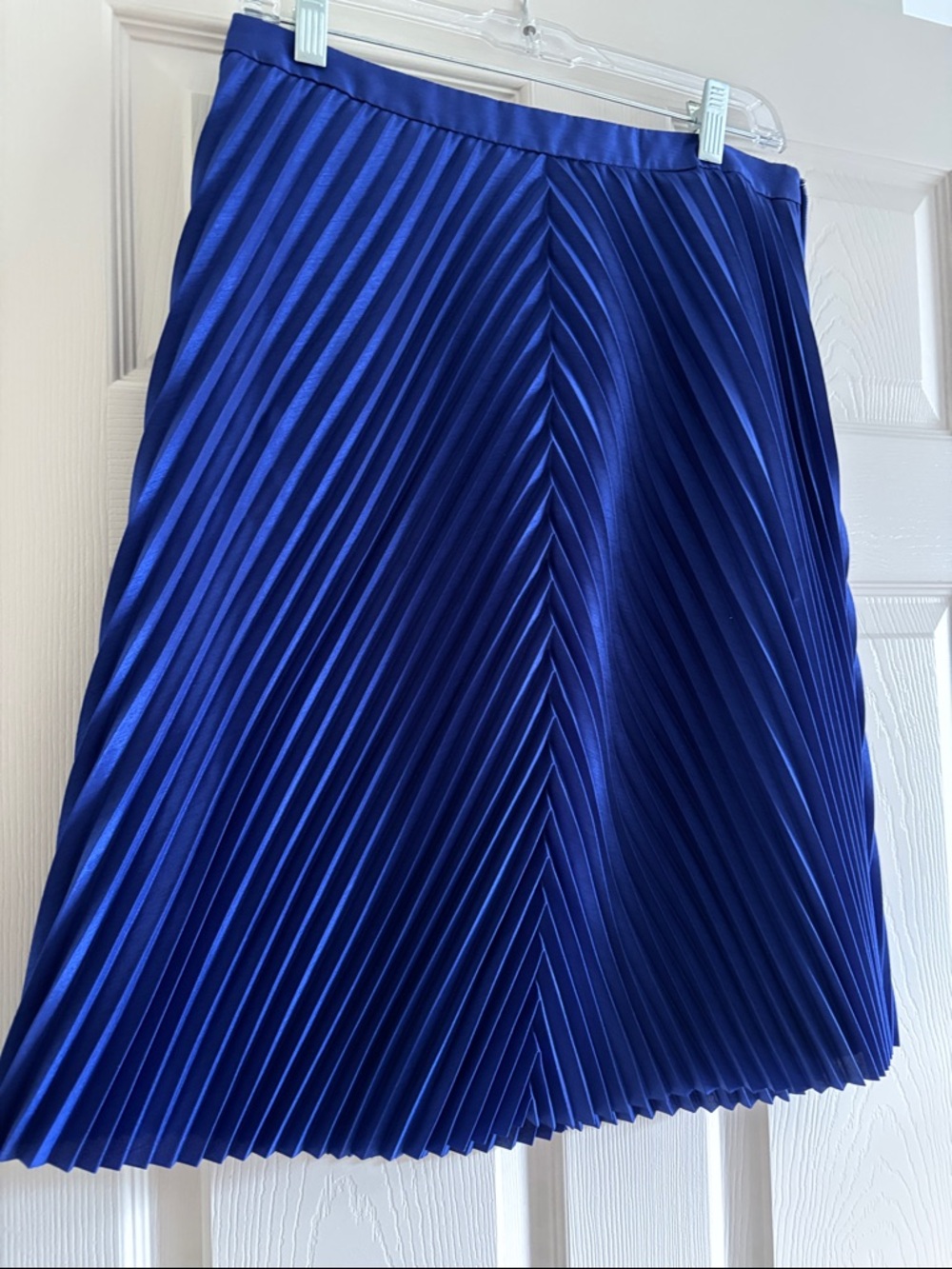 Topshop Royal Blue Pleated Circle Skirt